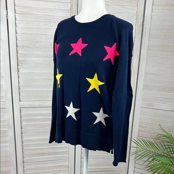 Lisa Todd Navy Star Struck Sweater Small - Picture 9 of 11